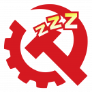 CPUSA logo with sleeping, "zzZ" snores